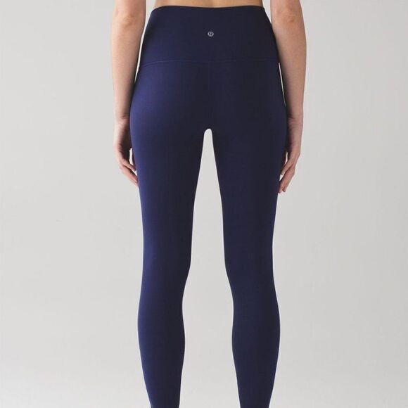 Lululemon Wunder Under Pant (Hi-Rise) (Tech Mesh) Hero Blue 2 - Picture 2 of 10